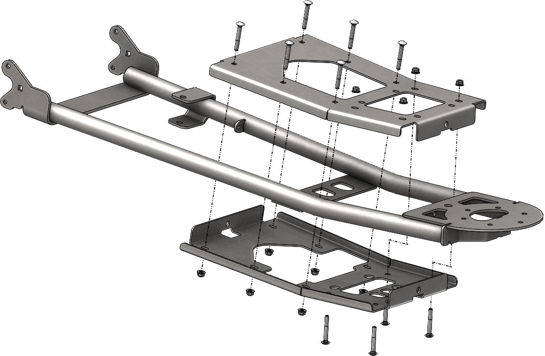 Kfi ATV Plow Push Tube HD Kit