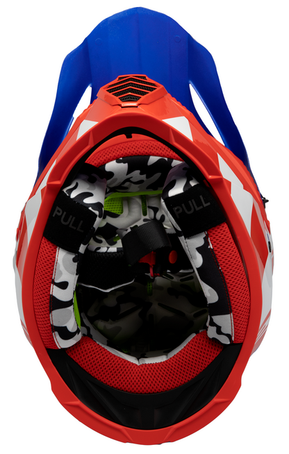 LS2 Gate Stripes MX Offroad Helmet Gloss Red/White/Blue SMALL