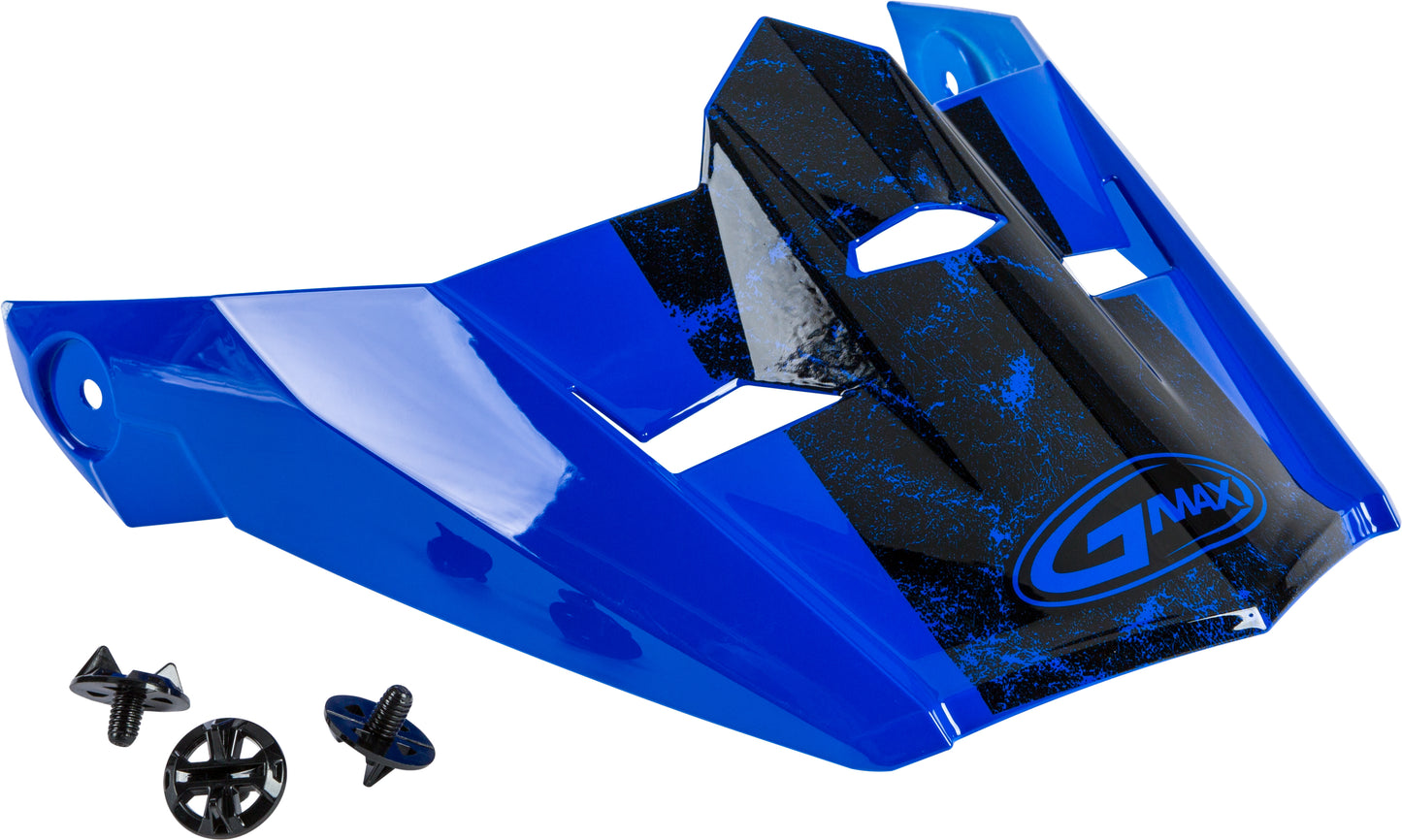 Gmax Visor W/Screws Dominant Mx-46 Blue/Black/White Xs-Sm