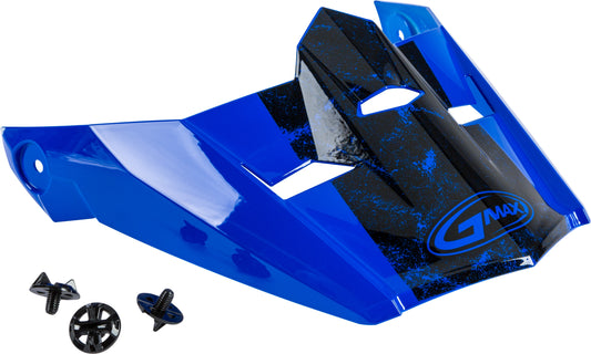 Gmax Visor W/Screws Dominant Mx-46 Blue/Black/White Md-2X