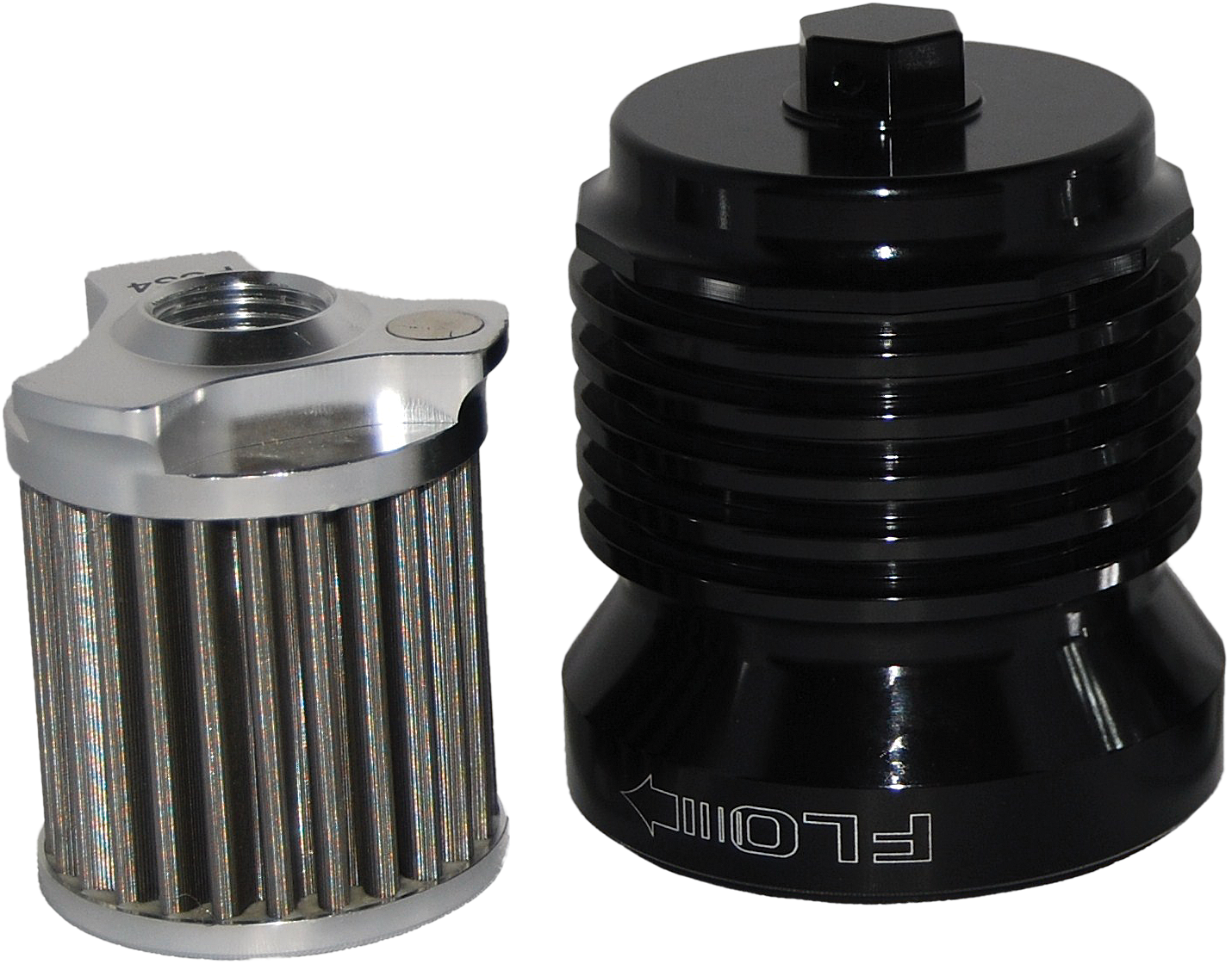 Pcracing Flo Reusable Steel Oil Filter Hd Black