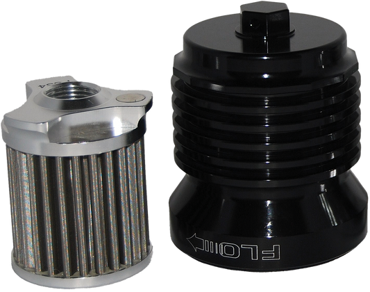 Pcracing Flo Reusable Steel Oil Filter Hd Black