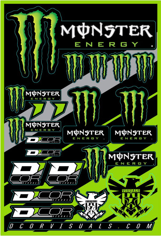 D-Cor Monster Energy Decal Sheet