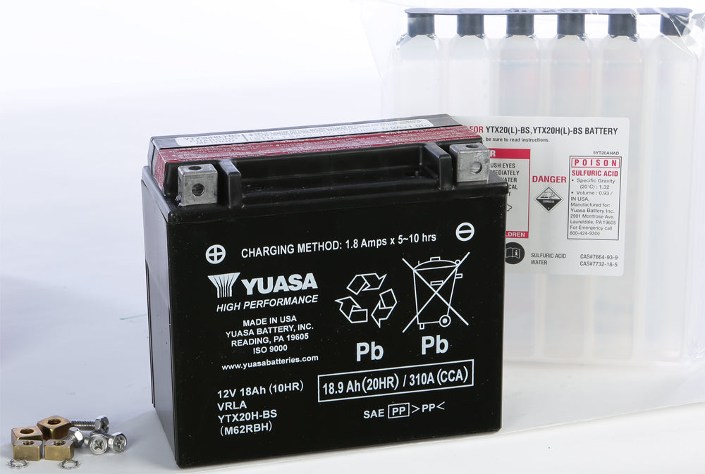 Yuasa Battery Ytx20H-Bs Maintenance Free