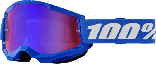 100-Percent Strata 2 Goggle Blue Mirror Red/Blue Lens