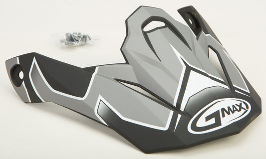 Gmax Visor W/Screws Step Mx-86 Dark Silver/White