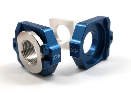 Works Axle Blocks Elite Ktm/Hus Blue • #66-17251