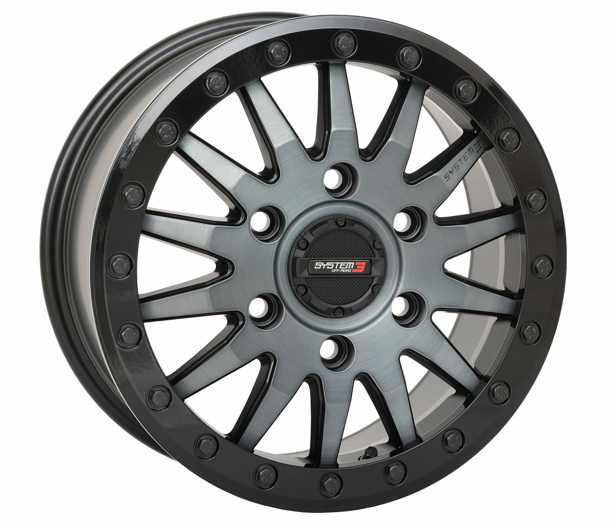 System 3 Sb8 Wheel 15X7 6+1 (+68Mm) 6/5.5 Matte Brushed Grey