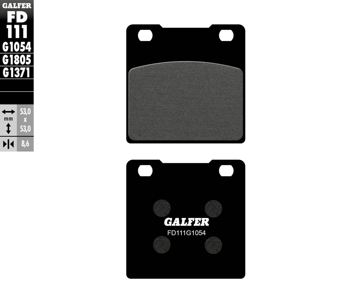 Galfer Brake Pads Semi Metallic Fd111G1054