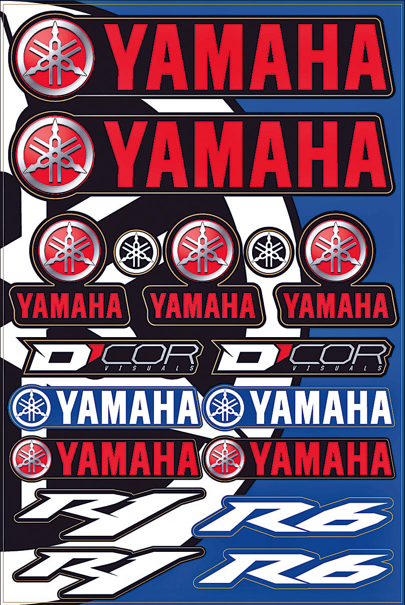 D-Cor Yamaha Street Decal Sheet