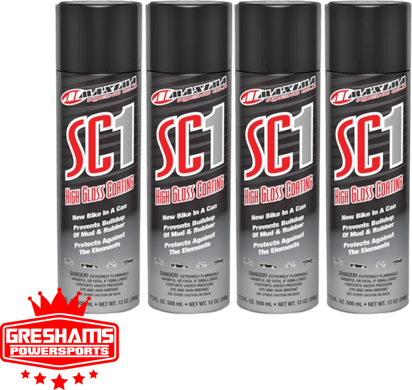 HIGH GLOSS SC1 CLEAR COAT SILICONE SPRAY 17.2 FL OZ- 4 PACK