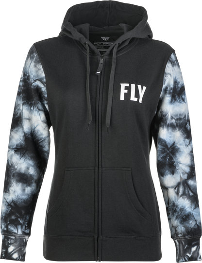 Fly Racing Women's Tie-Die Zip Up Hoodie