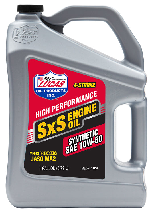 Lucas Sxs Synthetic Engine Oil 10W50 1 Gal