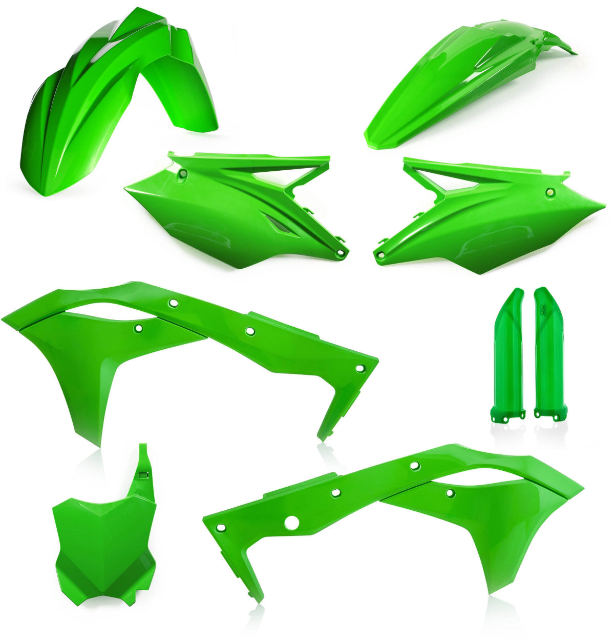 Acerbis Full Plastic Kit Green • #26858-20006