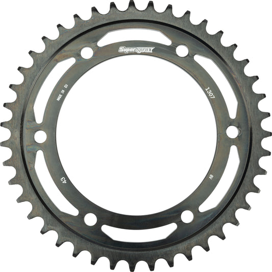 Supersprox Rear Edge Sprocket Steel 43T-525 Blk Hon