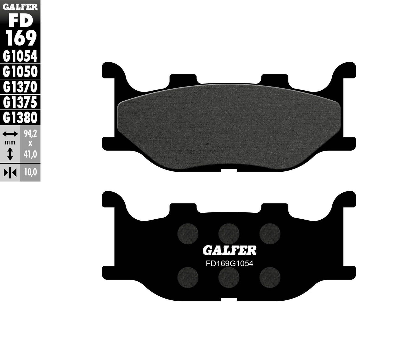 Galfer Brake Pads Semi Metallic Fd169G1054