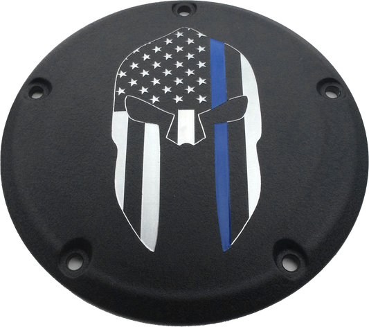 Custom Engraving 7   Tc Derby Cover Sparta Blue Line Black