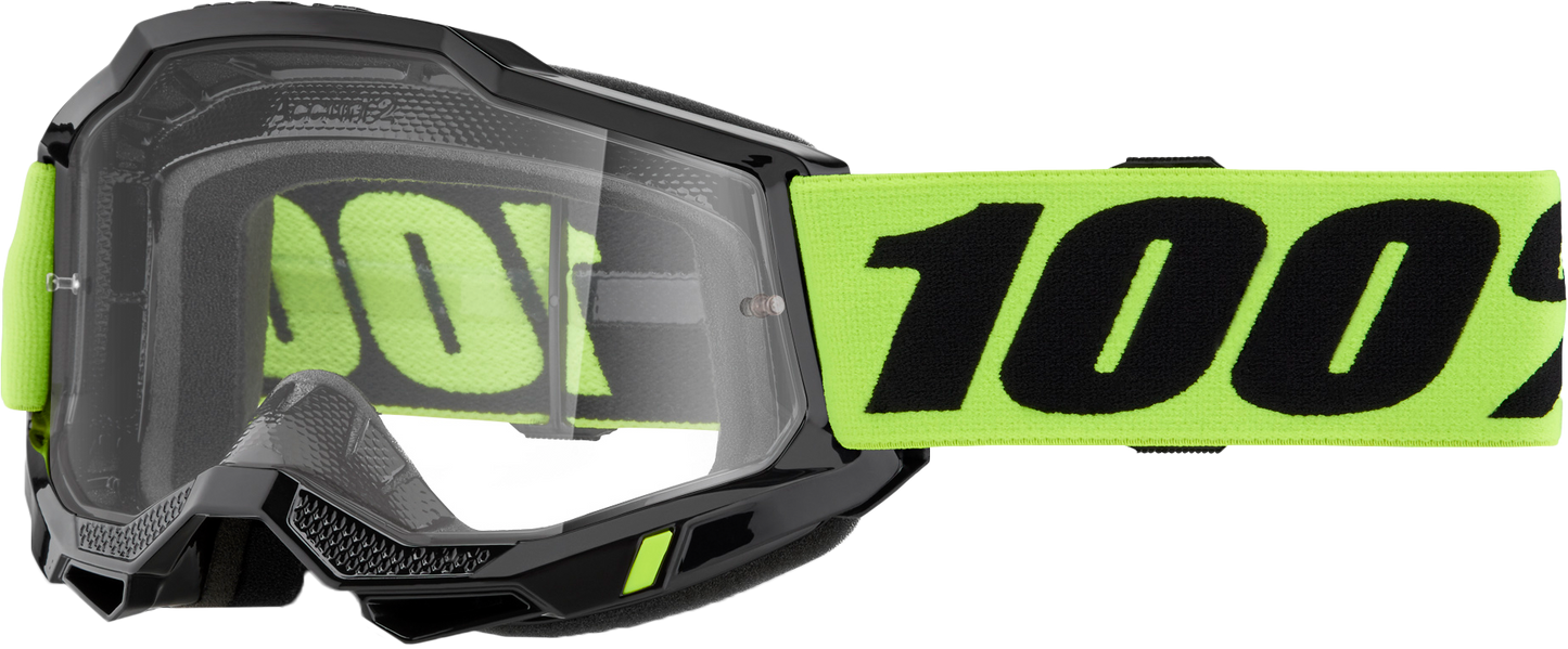 100-Percent Accuri 2 Goggle Neon Yellow Clear Lens