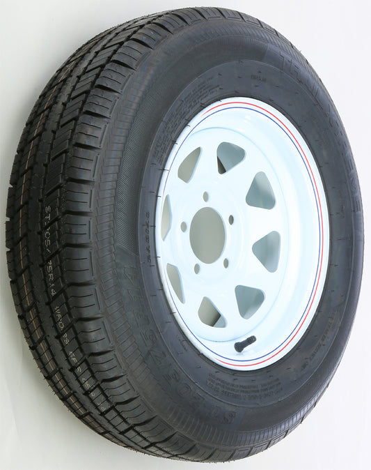 Awc Trailer Tire And Wheel Assembly White • #58-8172