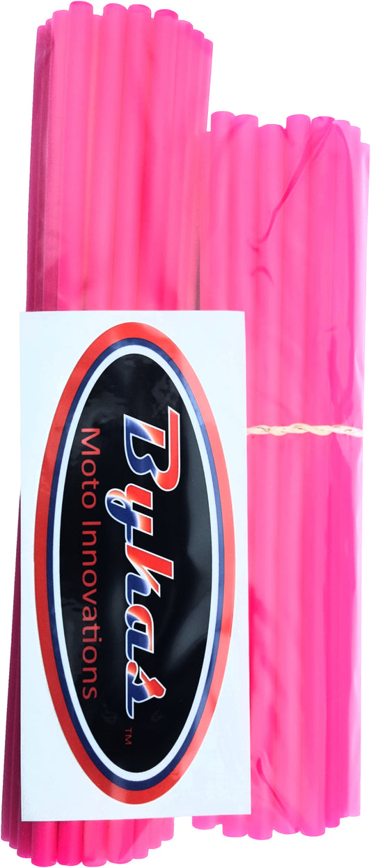 Bykas Spoke Wraps Neon Pink 72/Pk 21"/19"