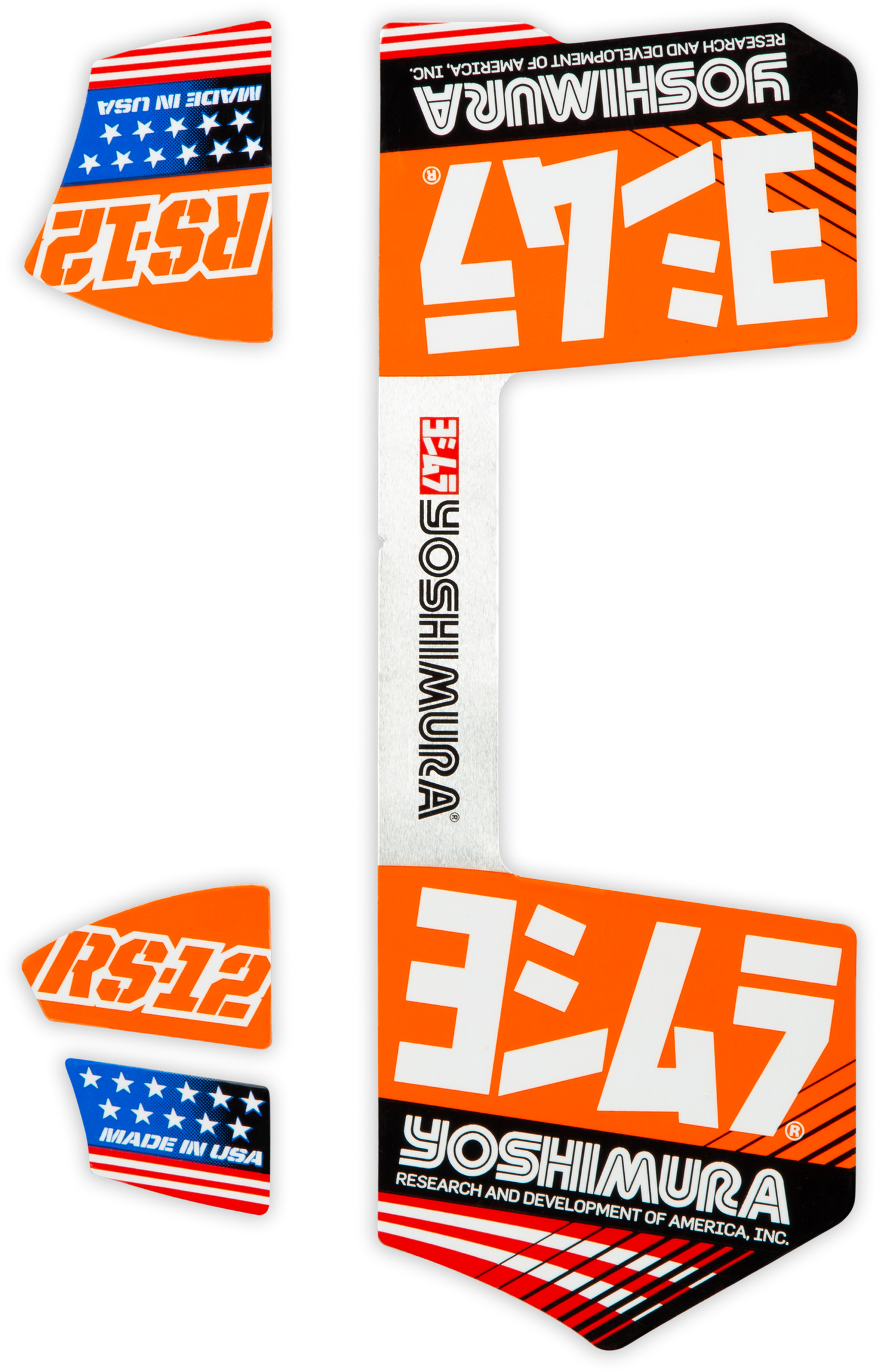 Yoshimura RS-12 Muffler Decals