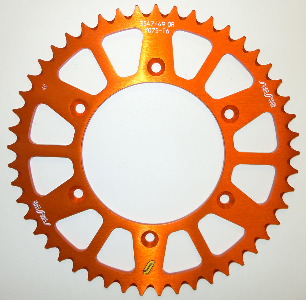 Sunstar Rear Sprocket Aluminum 49T-520 Org Hus/Husq/Ktm