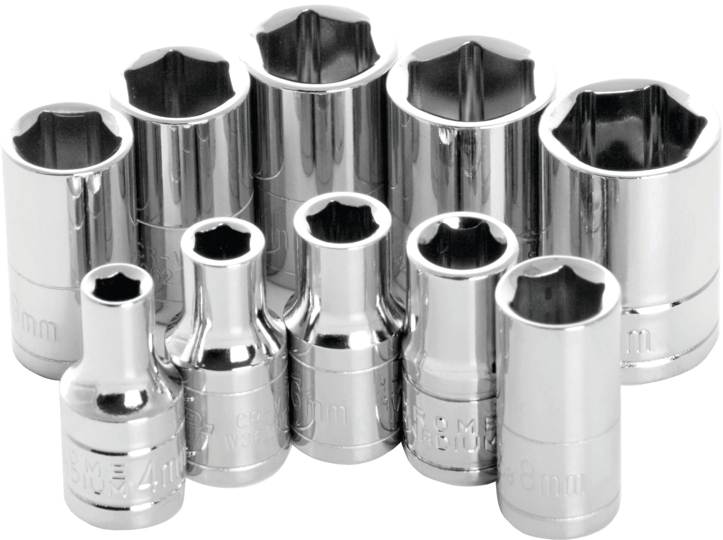 Performance Tool 1/4" Metric Socket Set