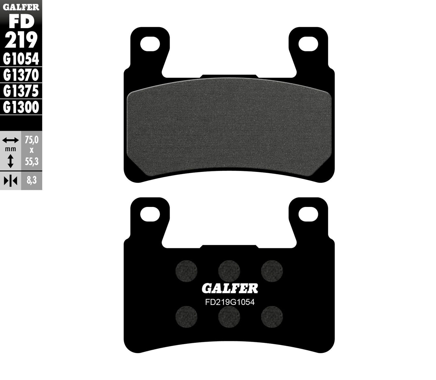 Galfer Brake Pads Semi Metallic Fd219G1054