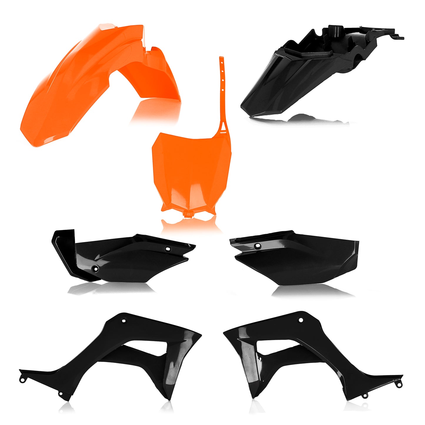Acerbis Full Plastic Kit Hon Orange/Black