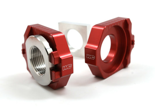 Works Axle Blocks Elite Ktm/Hus Red • #66-17256