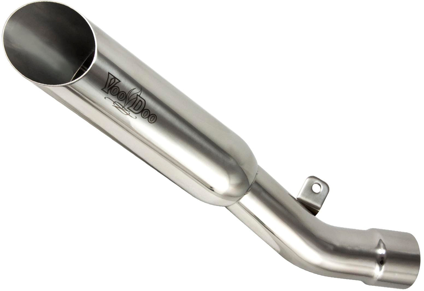 Voodoo Single Shorty Slip-On Exhaust Polished