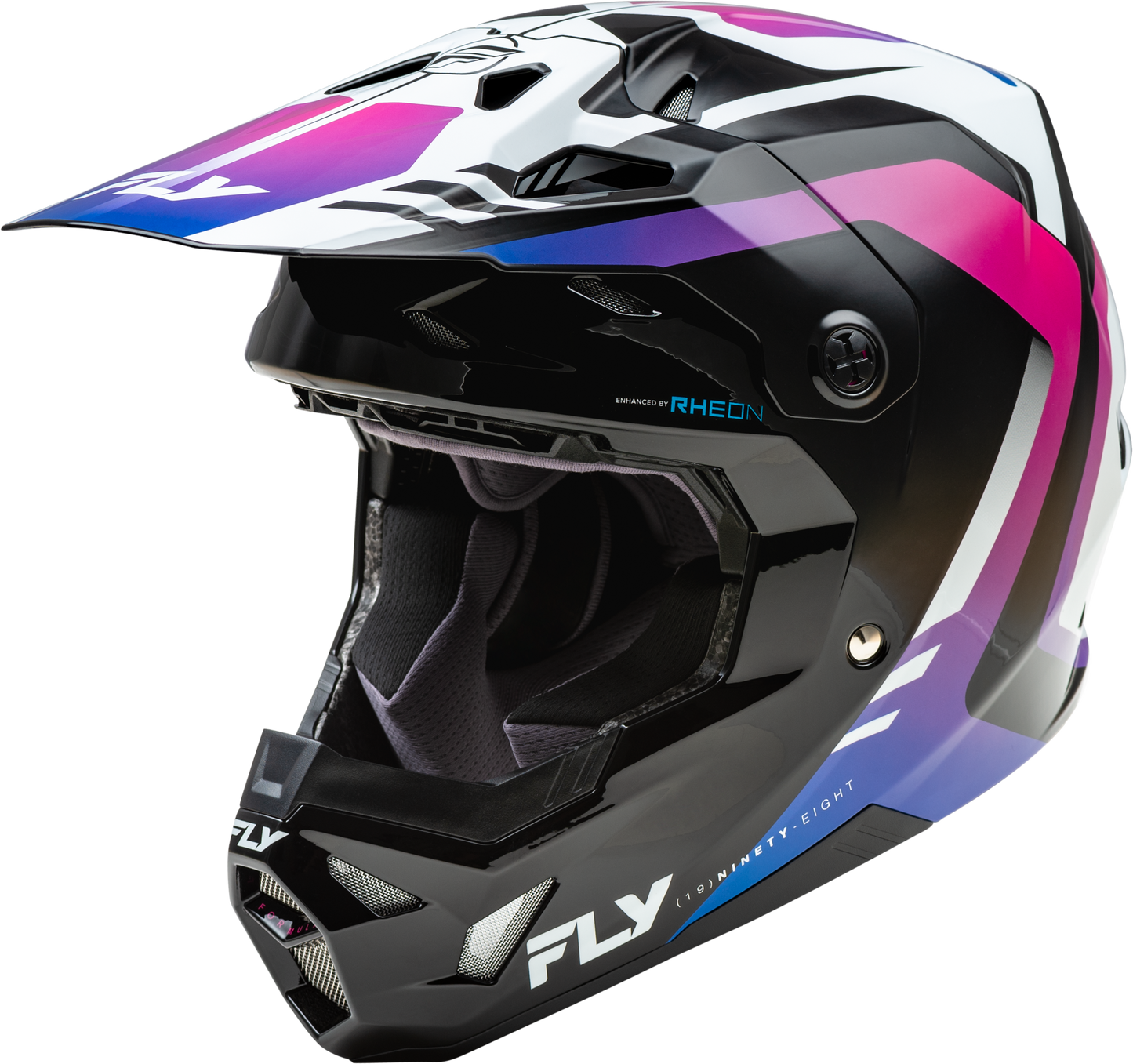 Fly Racing Formula Cp Krypton Helmet White/Black/Purple 2X