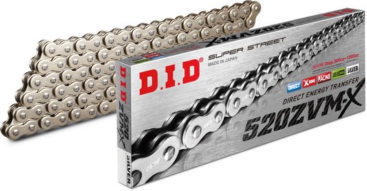 D.I.D Super Street 520Zvmxs-100L X-Ring Chain Nickel