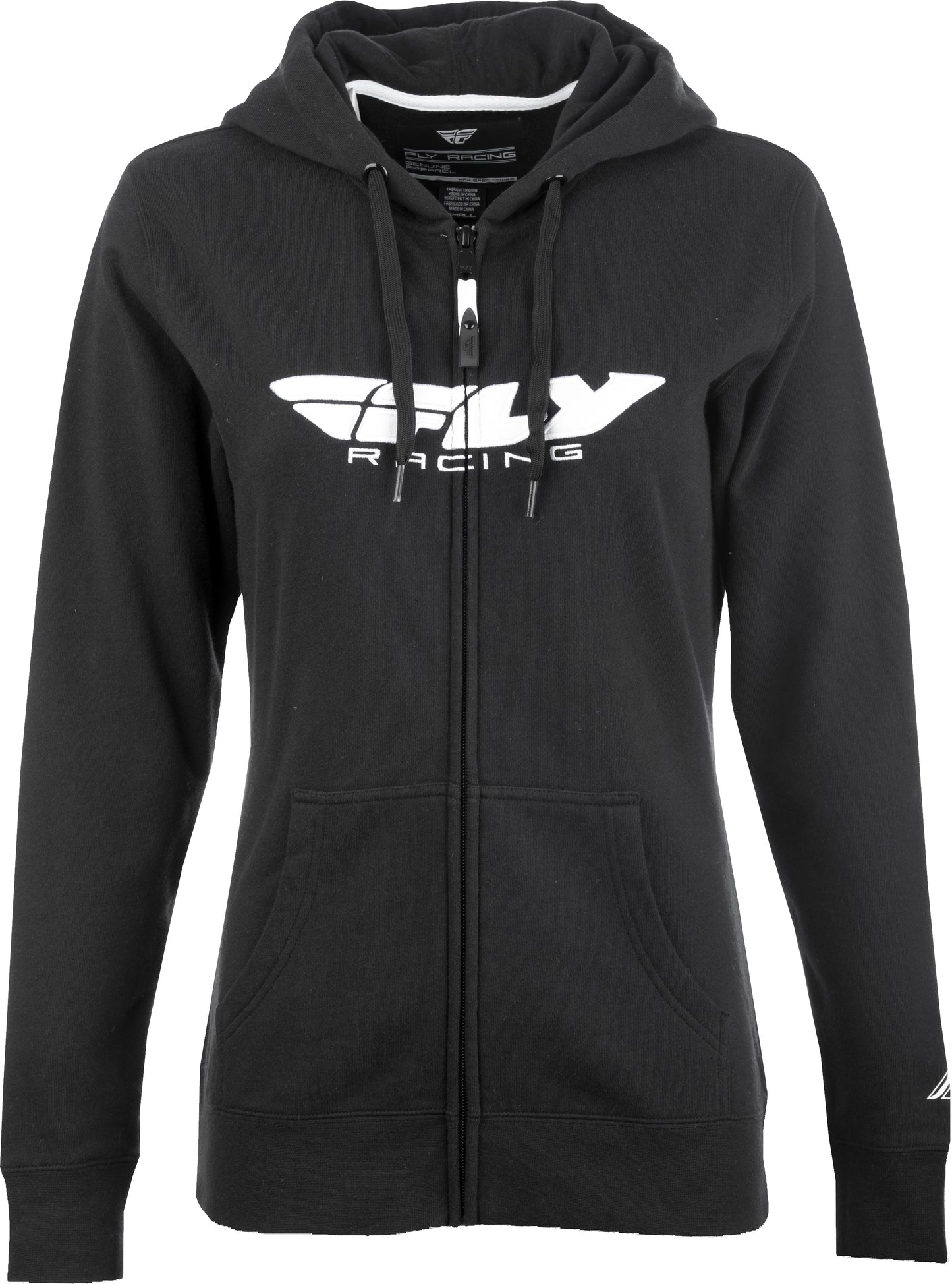 Fly Racing Women'S Fly Corporate Zip Up Hoodie Black Md