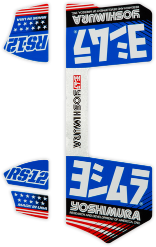 Yoshimura RS-12 Muffler Decals