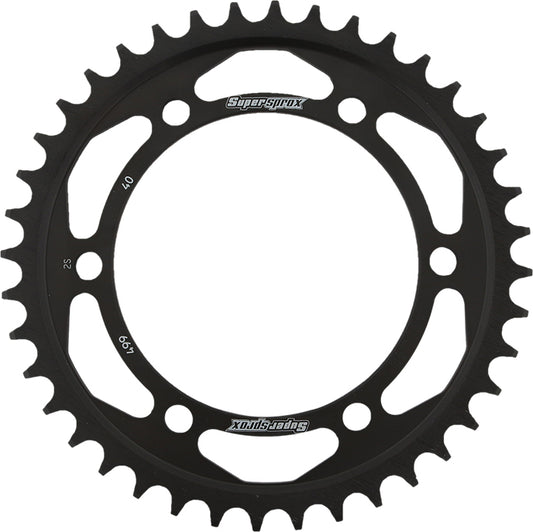 Supersprox Rear Sprocket Steel 40T-530 Blk Kaw/Suz