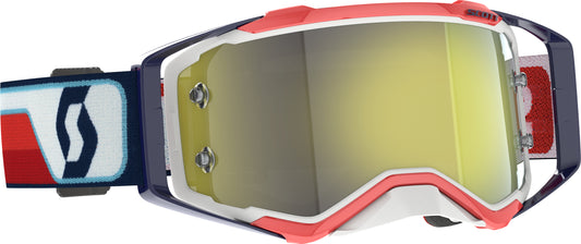 Scott Prospect Goggle Red/White Yellow Chrome Works