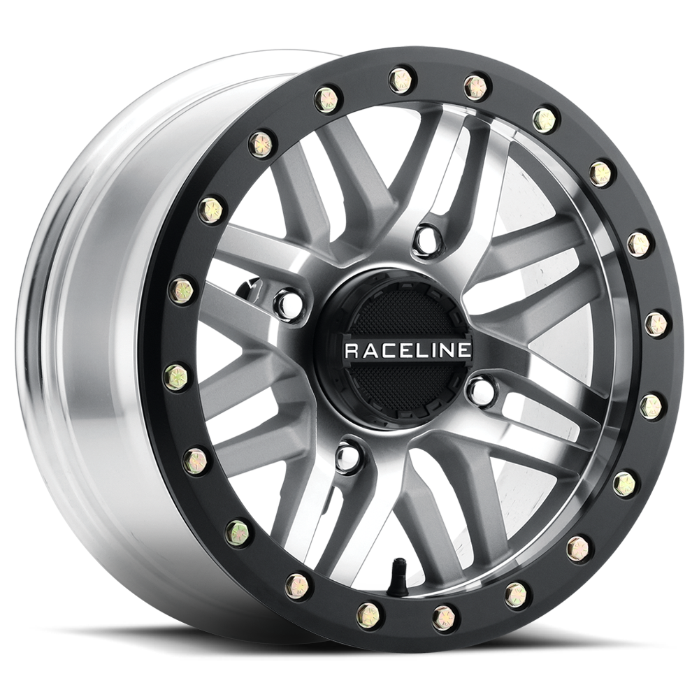 Raceline Ryno Bdlk Wheel 15X7 4/156 5+2 (+10Mm) Blk/As Cast