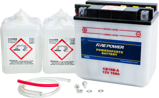 Fire Power Battery W/Acid Cb16B-A 12V Heavy Duty