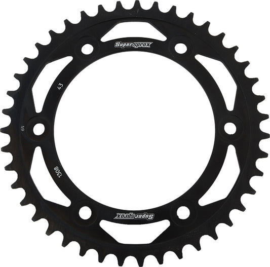 Supersprox Rear Sprocket Steel 43T-520 Blk Hon • #106-130843