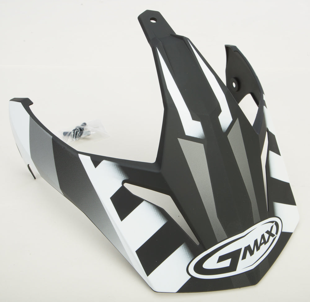 Gmax Visor W/Screws Trekka Gm-11 Matte Black/White