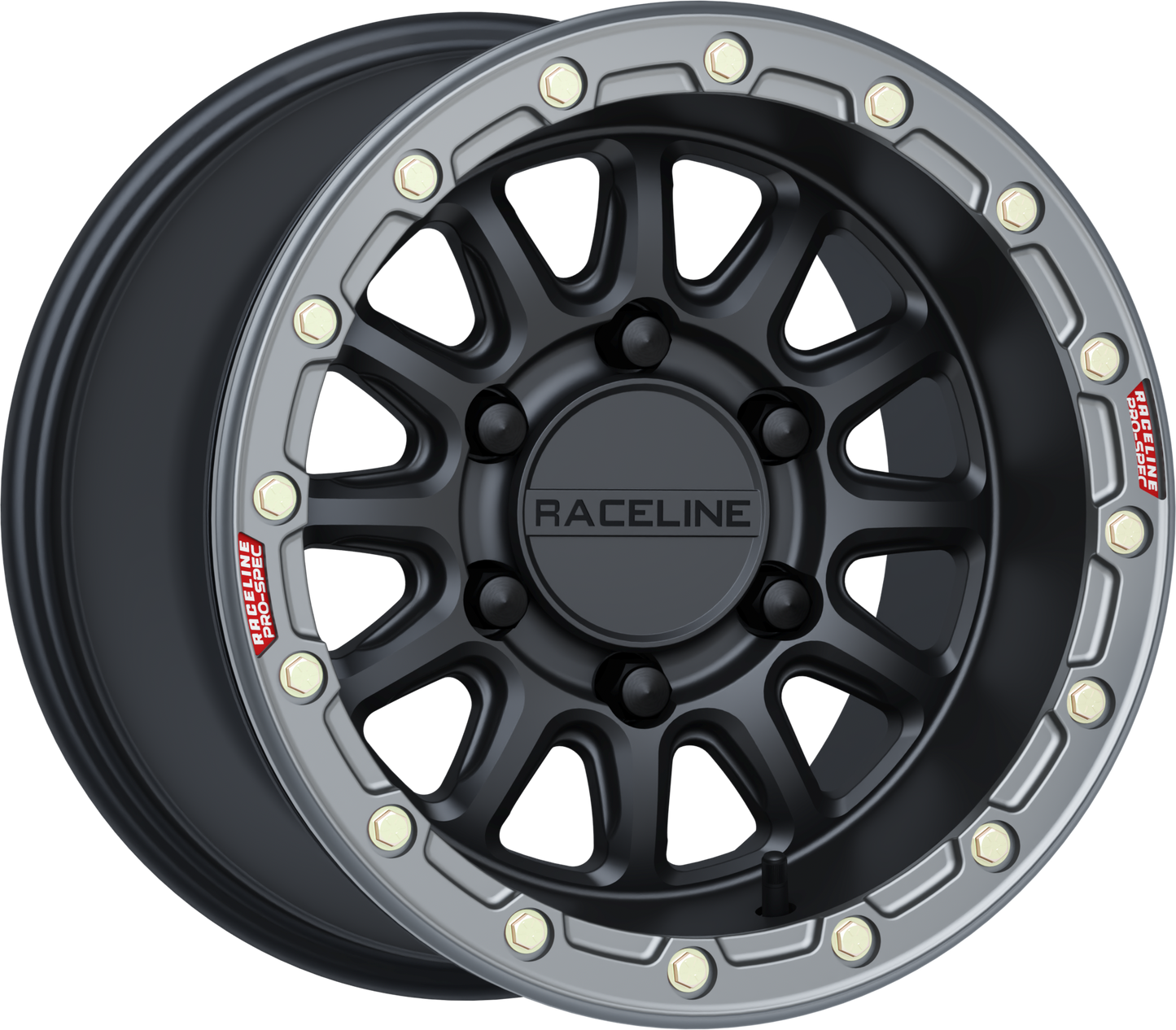 Raceline Alpha Wheel 6X139.7 Blk/Gunmetal 15X10 (+25Mm)