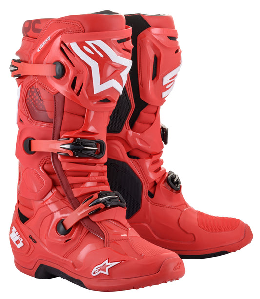 Alpinestars Tech 10 Boots Red Sz 10