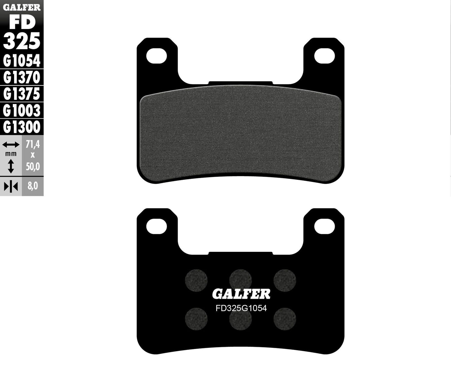 Galfer Brake Pads Semi Metallic Fd325G1054