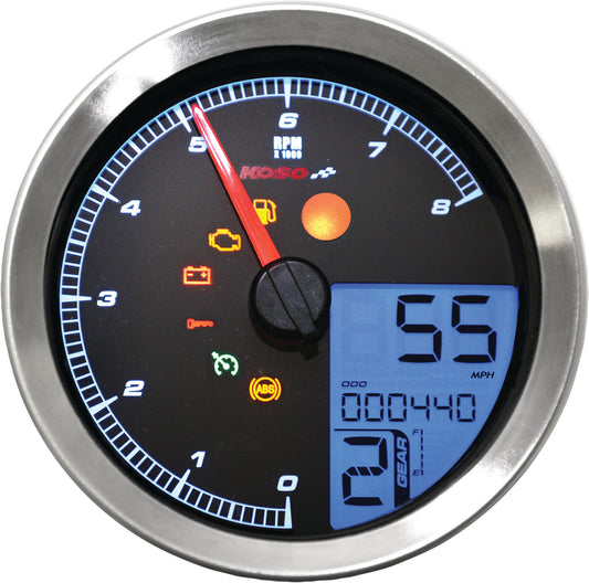 Koso LCD Color Change Speedo and Tachometer