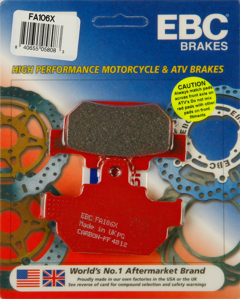 Ebc Brake Pads Fa106X Carbon X Series