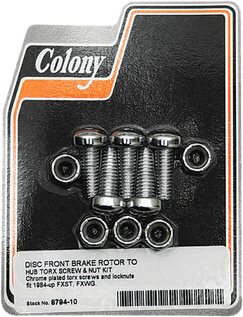 Colony Machine Brake Rotor Screw Kit