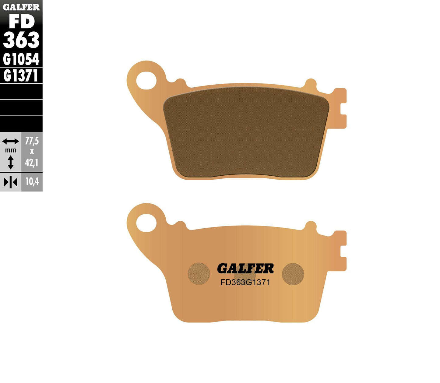 Galfer Brake Pads Sintered Fd363G1371