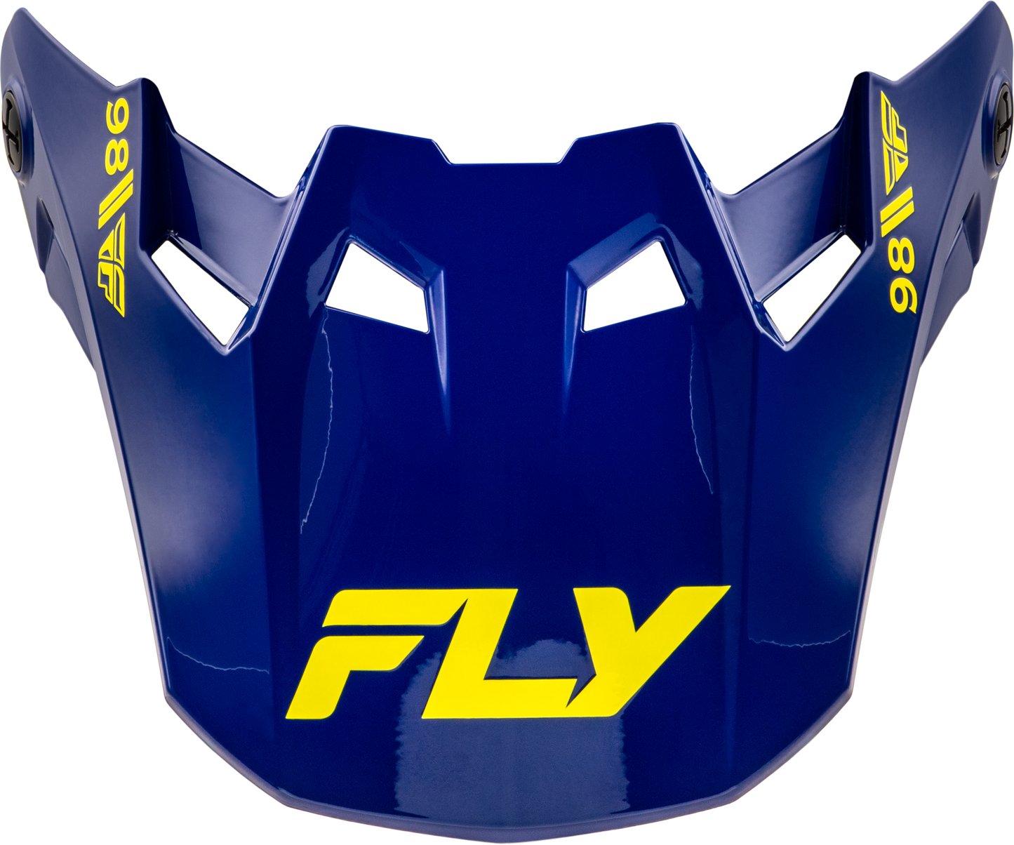 Fly Racing Formula Cc Objective Visor Navy/Yellow Xl/2X