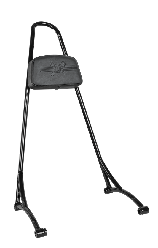 Burly Brand Tall Sissy Bar W/ Pad Black